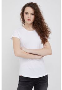 Pepe Jeans t-shirt BELLROSE N damski kolor biały. Okazja: na co dzień. Kolor: biały. Wzór: nadruk. Styl: casual #4