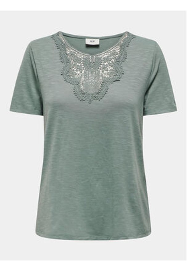 JDY T-Shirt Dodo 15296235 Zielony Regular Fit. Kolor: zielony. Materiał: syntetyk