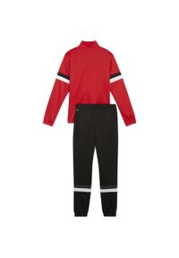 Dres dla dzieci Puma Team Rise. Okazja: na uczelnię. Kolor: czarny, biały, czerwony, wielokolorowy. Materiał: dresówka. Styl: sportowy #2