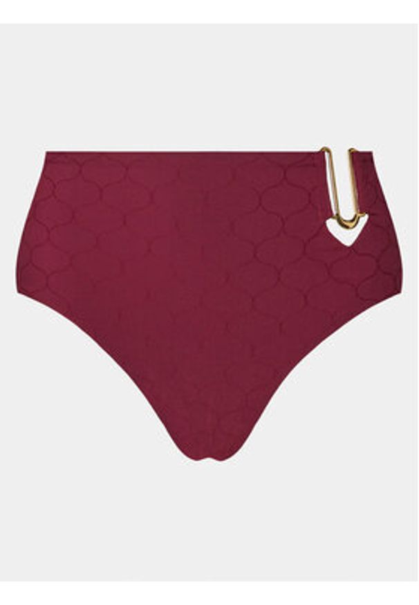 Chantelle Dół od bikini Glow C15T80 Bordowy. Kolor: czerwony. Materiał: syntetyk