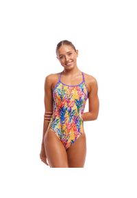 FUNKITA - Strój pływacki jednoczęściowy damski Funkita Diamond Back One Piece. Kolor: wielokolorowy