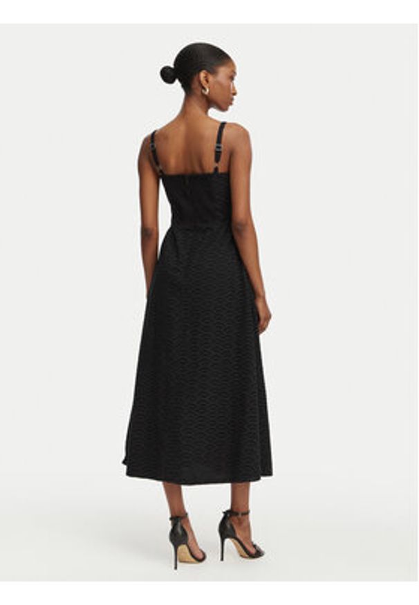 Guess Sukienka letnia W6GK44 W1884 Czarny Regular Fit. Kolor: czarny. Materiał: bawełna. Sezon: lato