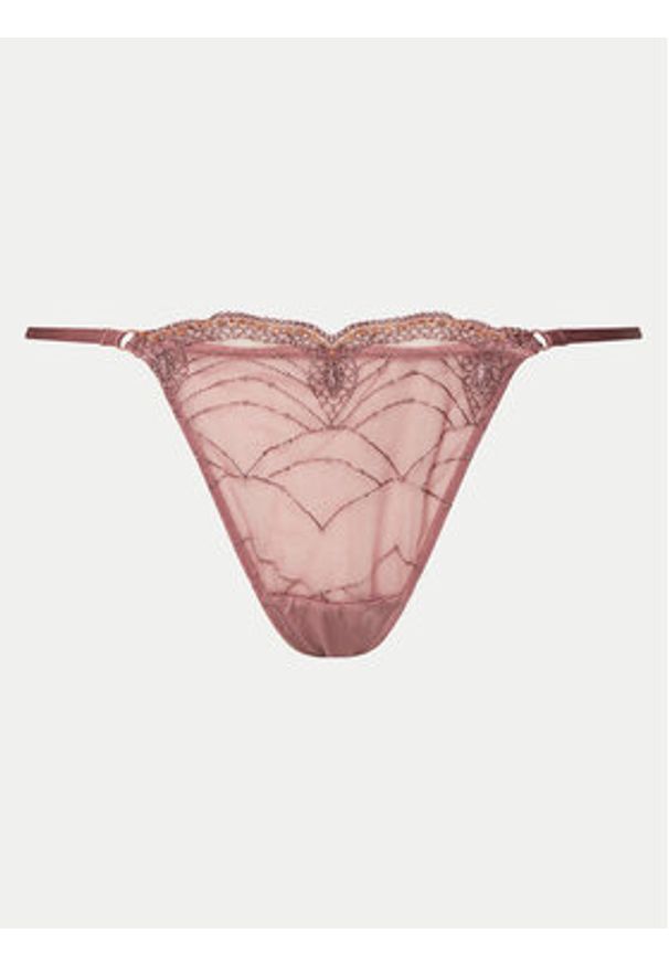 Hunkemöller Stringi Ruby 300241 Różowy. Kolor: różowy. Materiał: syntetyk