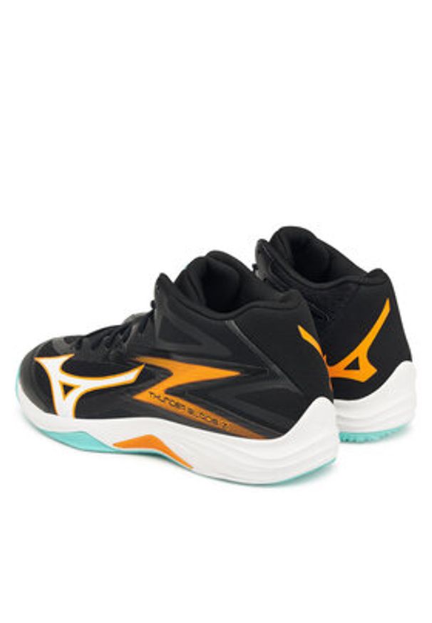 Mizuno Buty halowe Thunder Blade Z Mid V1GA2375 Czarny. Kolor: czarny. Materiał: skóra