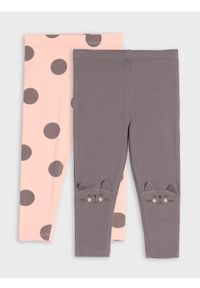 Sinsay - Legginsy 2 pack - różowy. Kolor: różowy. Długość: długie #1
