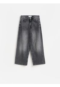 Reserved - Jeansy wide leg comfort - szary. Kolor: szary #1