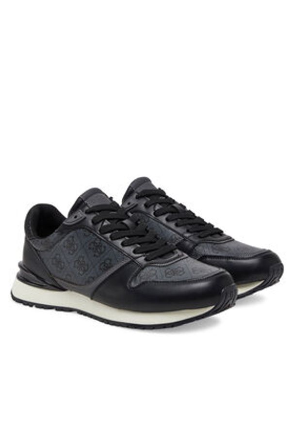 Guess Sneakersy FMJISL ELL12 Czarny. Kolor: czarny. Materiał: skóra