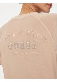 Guess Bluza Circle W4RQ09 KBPV1 Różowy Regular Fit. Kolor: różowy. Materiał: bawełna #5