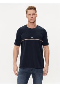 BOSS - Boss T-Shirt Unique 50515395 Granatowy Regular Fit. Kolor: niebieski. Materiał: bawełna