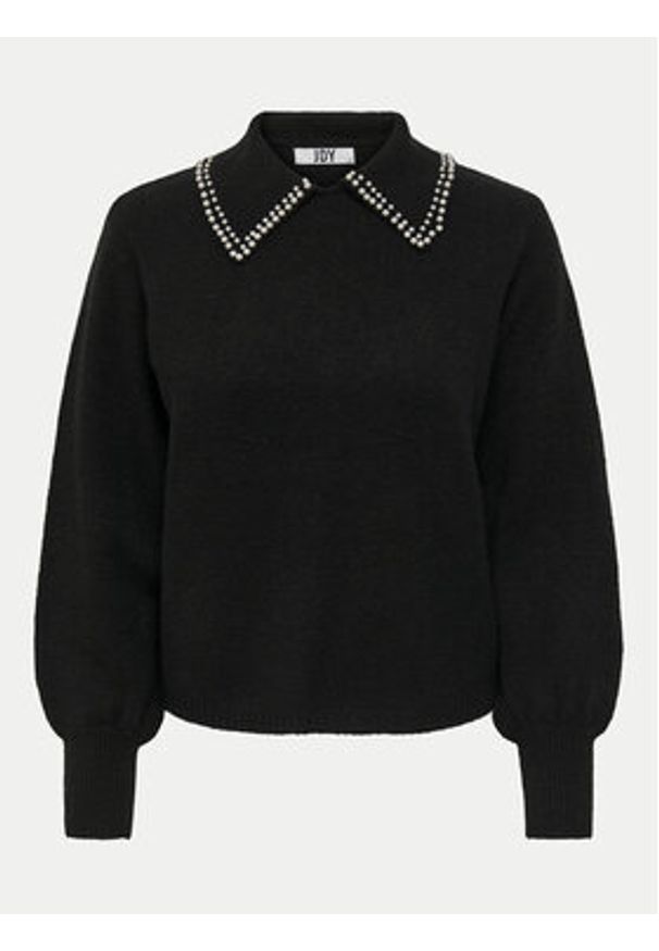 JDY Sweter Aubray 15244090 Czarny Regular Fit. Kolor: czarny. Materiał: syntetyk