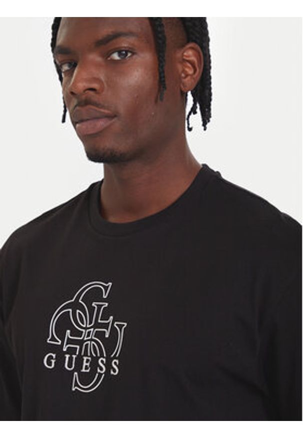 Guess T-Shirt M5BI76 I3Z14 Czarny Relaxed Fit. Kolor: czarny. Materiał: bawełna