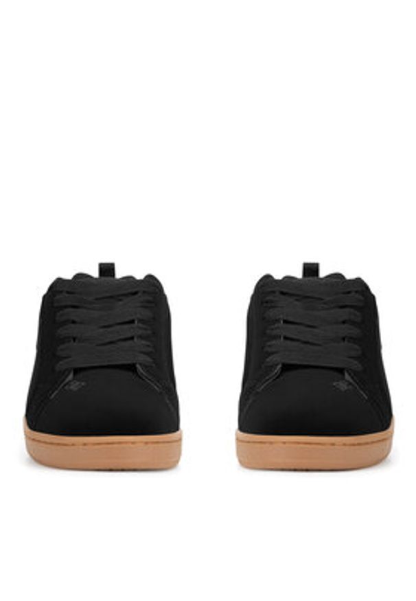 DC Shoes Sneakersy COURT GRAFFIK 300529-BGM Czarny. Kolor: czarny. Materiał: skóra