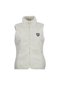 PEAK MOUNTAIN - Damski polar bez rękawów Peak Mountain Abeille. Kolor: beżowy, biały, wielokolorowy. Materiał: polar. Długość rękawa: bez rękawów #1