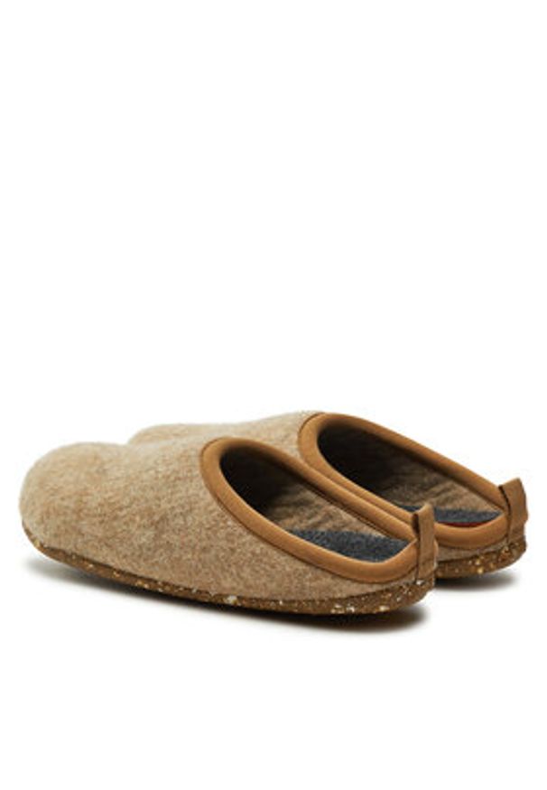 Camper Kapcie Wabi 20889-142 Beżowy. Kolor: beżowy. Materiał: materiał, wełna