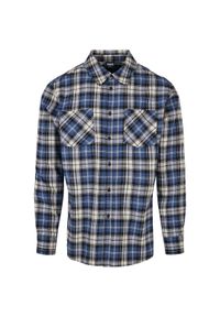 Koszula Urban Classics checked roots. Kolor: niebieski, wielokolorowy, biały. Styl: elegancki #1
