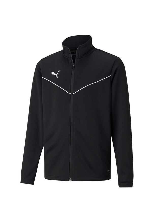 Bluza dla dzieci Puma teamRISE Training Poly Jacket Jr czarna. Kolor: biały, czarny, wielokolorowy