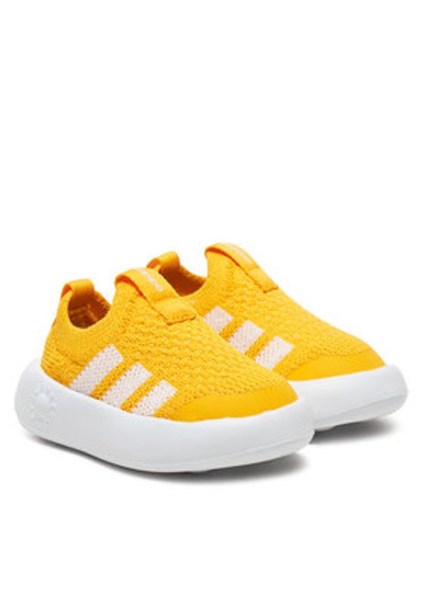 Adidas - adidas Sneakersy Bubblecomfy JR5040 Żółty. Kolor: żółty. Materiał: materiał