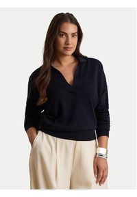 Lauren Ralph Lauren - LAUREN RALPH LAUREN Sweter 200P14056003 Granatowy Regular Fit. Kolor: niebieski. Materiał: syntetyk #2