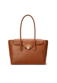 Lauren Ralph Lauren - LAUREN RALPH LAUREN Torebka 431966862002 Brązowy. Kolor: brązowy. Materiał: skórzane
