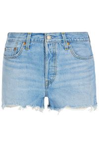 Levi's® Szorty jeansowe 501 High-Waisted 56327-0086 Niebieski Regular Fit. Kolor: niebieski. Materiał: jeans, bawełna #5