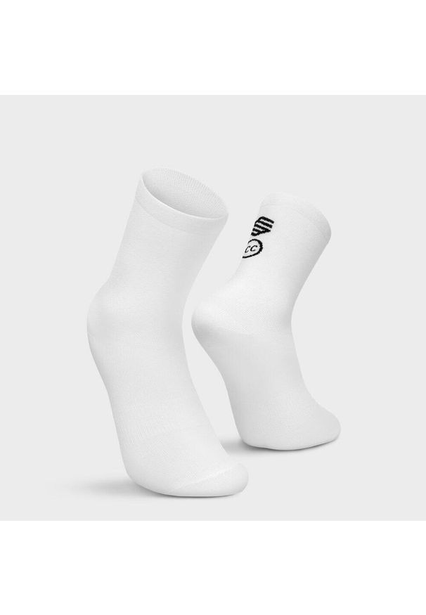 SIROKO - Skarpetki rowerowe Kolarstwo Siroko Core Haza. Kolor: biały. Sport: kolarstwo