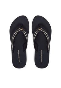 TOMMY HILFIGER - Tommy Hilfiger Japonki TH Webbing Beach Sandal FW0FW08739 Granatowy. Kolor: niebieski. Materiał: materiał