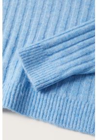 Mango Kids sweter dziecięcy BOLOGNES. Okazja: na co dzień. Kolor: niebieski. Materiał: włókno, dzianina. Wzór: gładki. Styl: casual #4