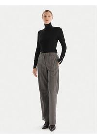 Fracomina Golf FR25WT7001K42101 Czarny Regular Fit. Typ kołnierza: golf. Kolor: czarny. Materiał: wiskoza #2