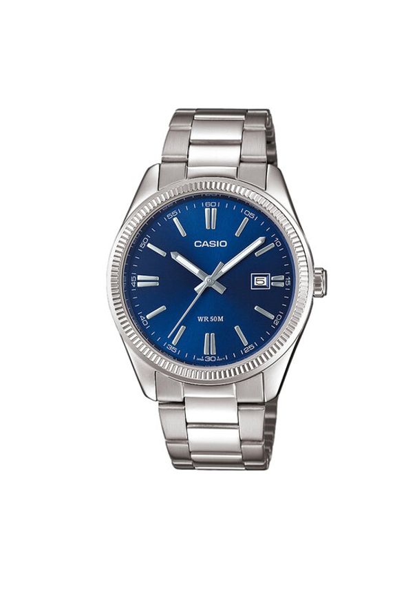 Casio Zegarek MTP-1302PD-2AVEF Srebrny. Kolor: srebrny