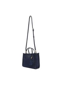TOMMY HILFIGER - Tommy Hilfiger Torebka Th City Small Tote Melton AW0AW17852 Granatowy. Kolor: niebieski