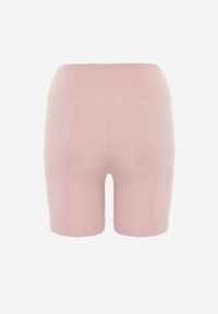 Renee - Różowe Szorty Kolarki High Waist Marerila. Okazja: na co dzień. Stan: podwyższony. Kolor: różowy. Długość: krótkie. Styl: sportowy, casual #3