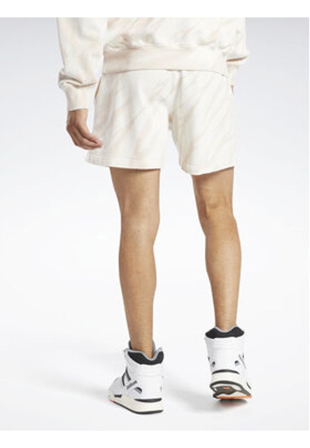 Reebok Szorty sportowe Classics Block Party Shorts HT8180 Biały. Kolor: biały. Materiał: bawełna. Styl: sportowy