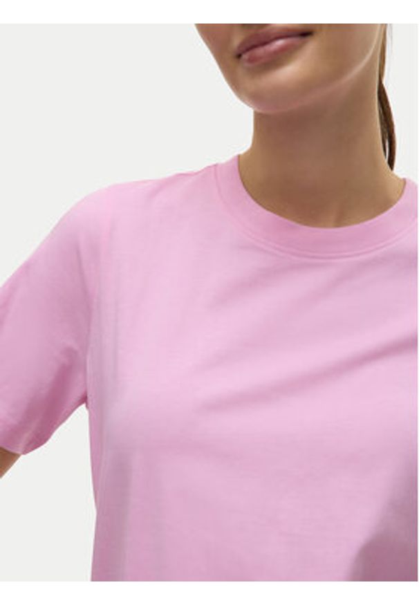 Vero Moda T-Shirt Paulina 10316991 Różowy Regular Fit. Kolor: różowy. Materiał: bawełna