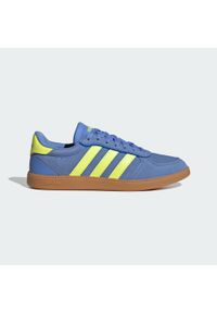 Adidas - Buty Breaknet Sleek. Kolor: żółty, zielony, niebieski, wielokolorowy, brązowy. Wzór: gładki. Styl: klasyczny, sportowy