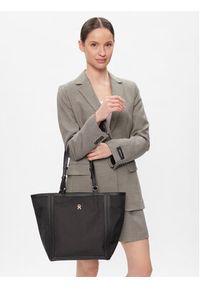 TOMMY HILFIGER - Tommy Hilfiger Torebka Th Essential S Tote AW0AW15717 Czarny. Kolor: czarny