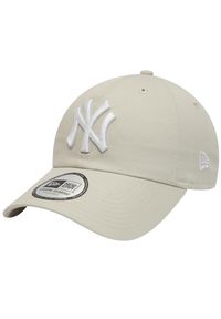 Czapka z daszkiem New Era MLB New York Yankees. Kolor: beżowy, biały, wielokolorowy. Materiał: bawełna. Styl: sportowy #1