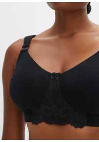 bonprix - Biustonosz do karmienia, bez fiszbinów, z bawełny organicznej (2 szt.). Kolor: czarny. Materiał: bawełna #3