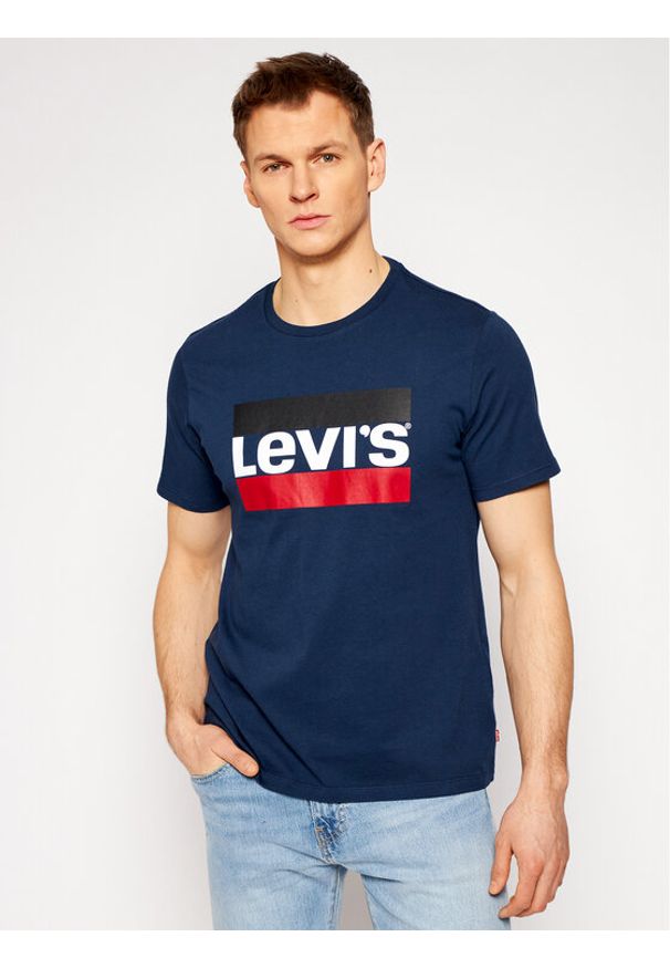 Levi's® T-Shirt Sportswear Graphic Tee 39636-0003 Granatowy Regular Fit. Kolor: niebieski. Materiał: bawełna