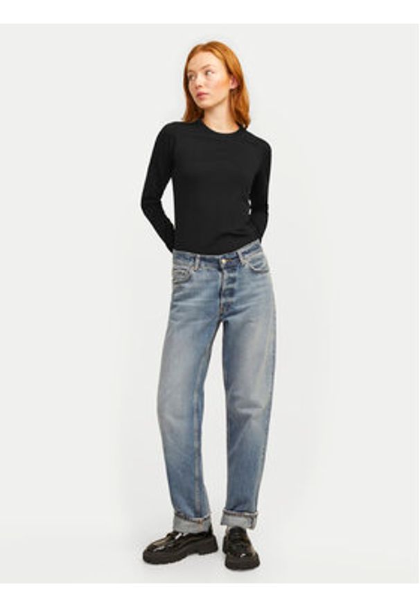 JJXX Bluzka Celine 12258414 Czarny Slim Fit. Kolor: czarny. Materiał: bawełna