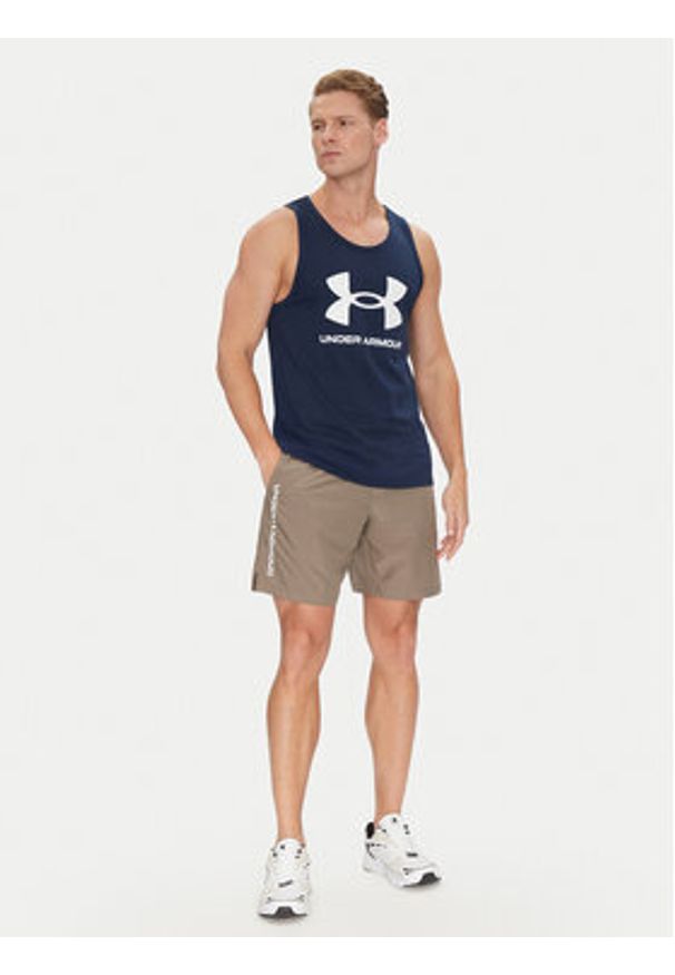 Under Armour Szorty sportowe Ua Woven Wdmk Shorts 1383356 Zielony Regular Fit. Kolor: zielony. Materiał: syntetyk
