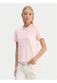 Calvin Klein T-Shirt LV044C905G Różowy Regular Fit. Kolor: różowy. Materiał: bawełna #1
