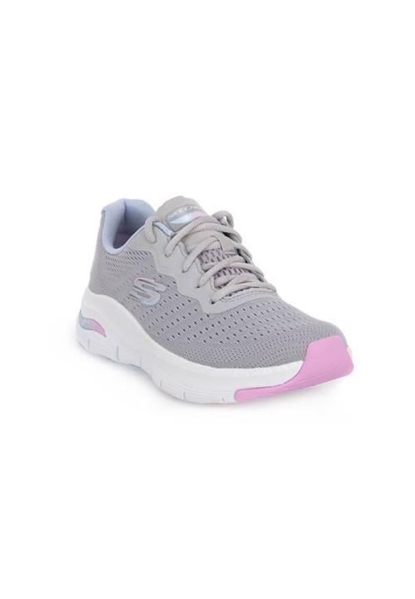 skechers - Buty do chodzenia damskie Skechers Gymt Arch Fit. Zapięcie: sznurówki. Kolor: wielokolorowy. Materiał: tkanina, materiał. Szerokość cholewki: normalna. Sport: turystyka piesza