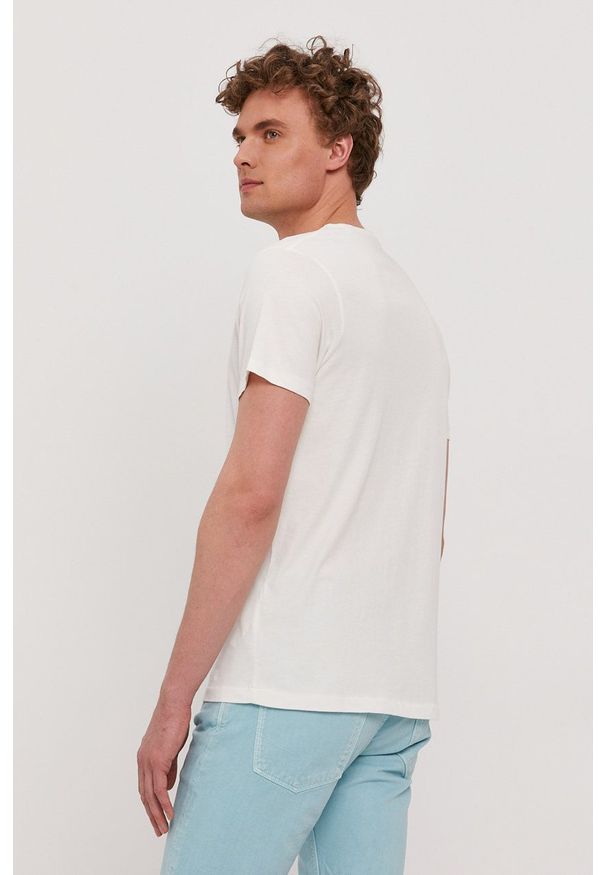 Pepe Jeans - T-shirt Matt. Okazja: na co dzień. Kolor: biały. Wzór: nadruk. Styl: casual