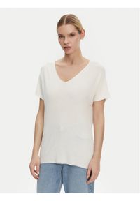 Kontatto Bluzka 3M0514C Écru Regular Fit. Kolor: kremowy. Materiał: wiskoza #1