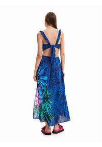 Desigual Sukienka letnia Zarautz 23SWMW11 Granatowy Regular Fit. Kolor: niebieski. Materiał: wiskoza. Sezon: lato #2