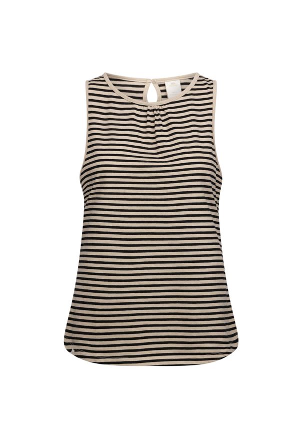 TRESPASS - Vest Top Damski Paski Kelly. Kolor: biały. Wzór: paski