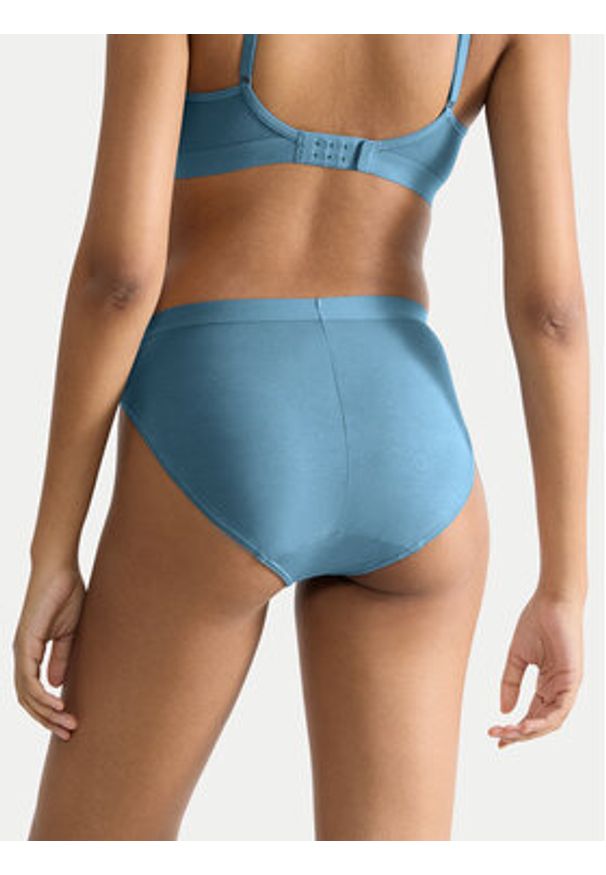 Sloggi Figi klasyczne Ever Ease 10219658 Niebieski. Kolor: niebieski. Materiał: bawełna