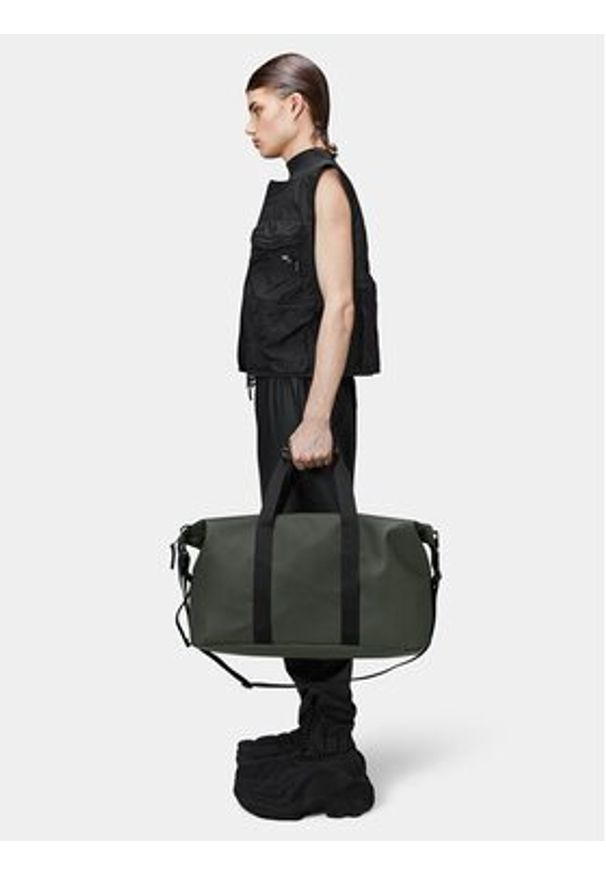 Rains Torba weekendowa Hilo Weekend Bag W3 14200 Zielony. Kolor: zielony. Materiał: materiał