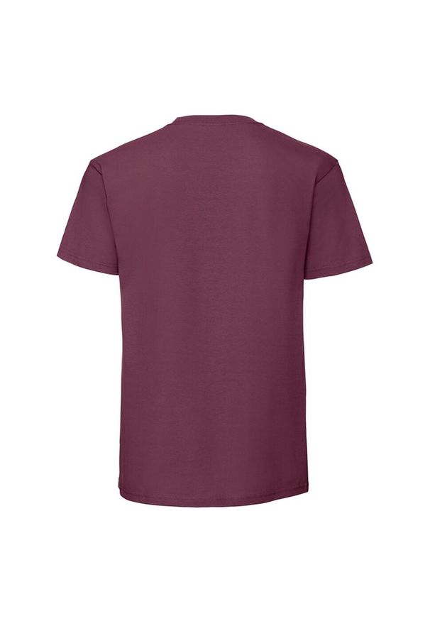 FRUIT OF THE LOOM - Męska Koszulka Iconic Premium Ringspun Cotton T-shirt. Kolor: czerwony, brązowy, wielokolorowy