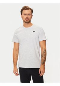 4f - 4F T-Shirt 4FWMM00TTSHM1843 Szary Regular Fit. Kolor: szary. Materiał: bawełna